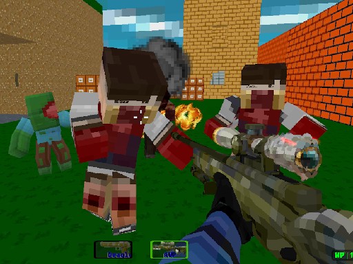 Blocky Ghost Survival Action