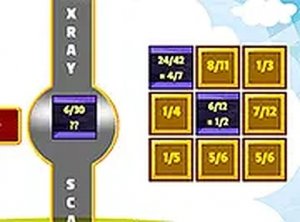 X-Ray Math Fractions Puzzle Game